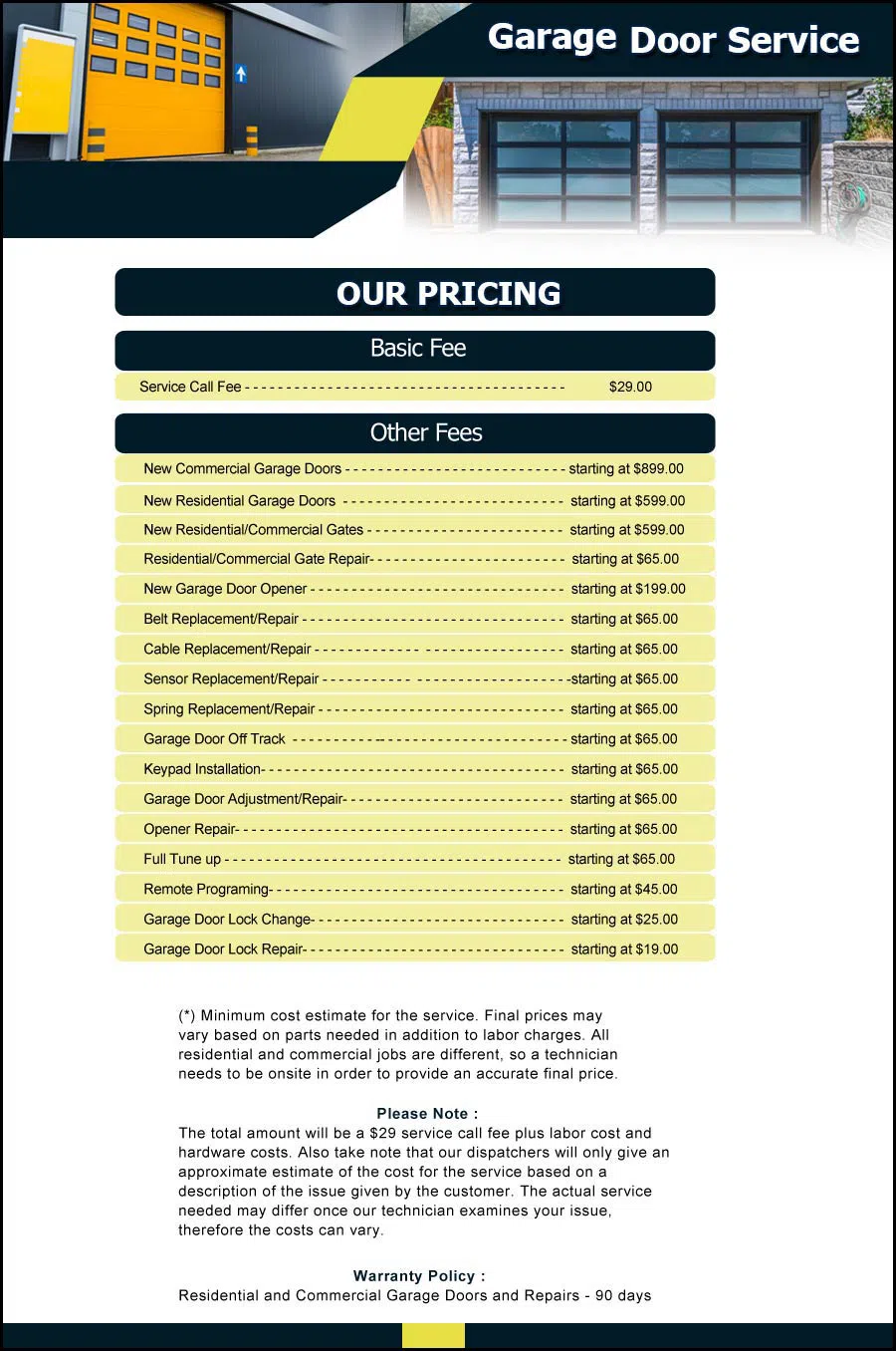 Garage Door & Opener Repairs Boston, MA 617-987-9183